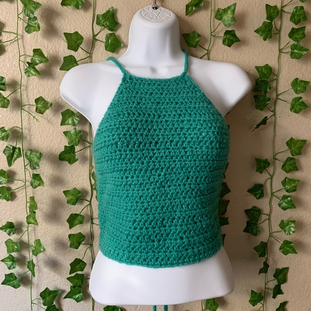 Handmade Crochet Halter Top